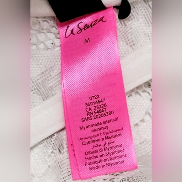 LA SENZA Lightly Lined White Bra Top - Picture 10 of 11